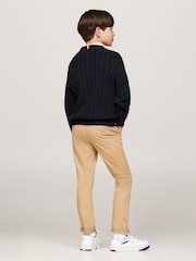 أزرق - كنزة Fitessential بتصميم قياسي من Tommy Hilfiger - صورة 3 من 5