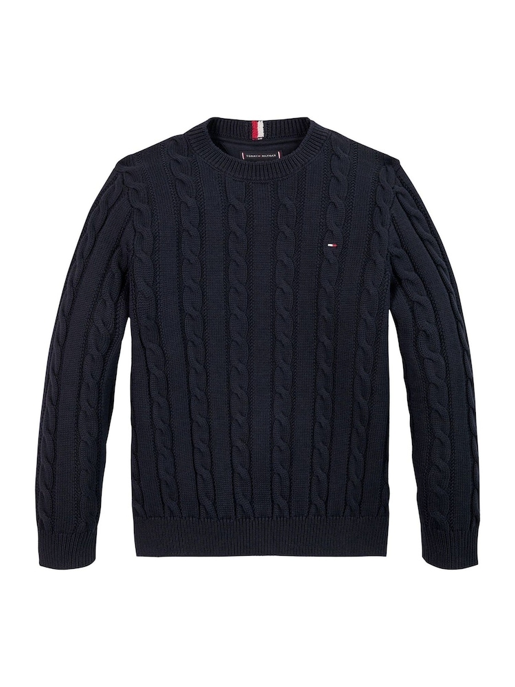 أزرق - كنزة Fitessential بتصميم قياسي من Tommy Hilfiger - صورة 5 من 5