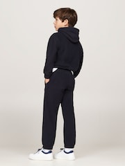 Tommy Hilfiger Blue Unisex Polar Fleece Joggers - Image 2 of 5