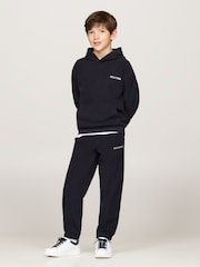 Tommy Hilfiger Blue Unisex Polar Fleece Joggers - Image 3 of 5
