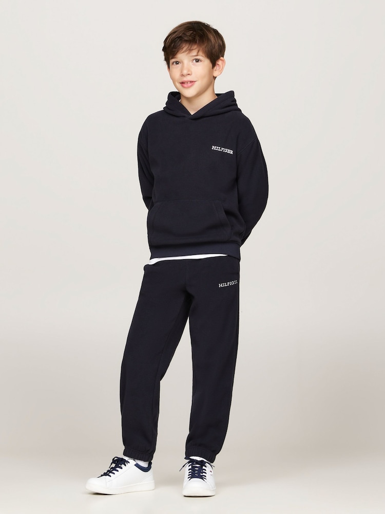 Tommy Hilfiger Blue Unisex Polar Fleece Joggers - Image 3 of 5