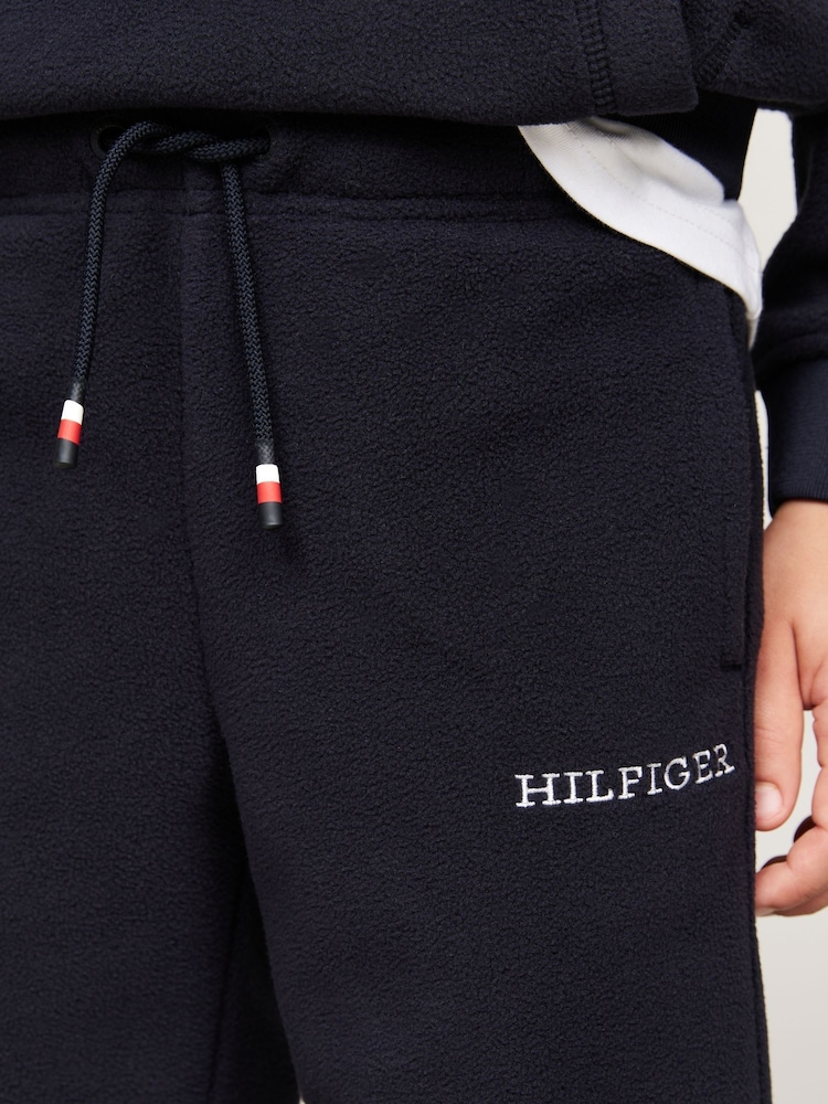 Tommy Hilfiger Blue Unisex Polar Fleece Joggers - Image 4 of 5