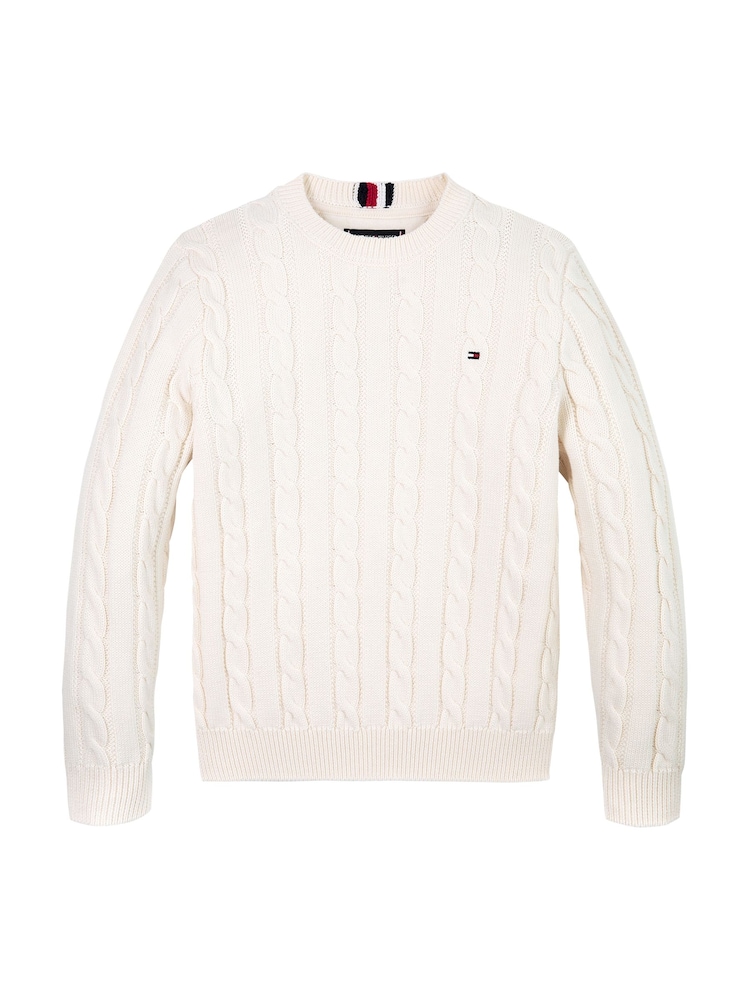 كريم - كنزة Fitessential بتصميم قياسي من Tommy Hilfiger - صورة 5 من 5