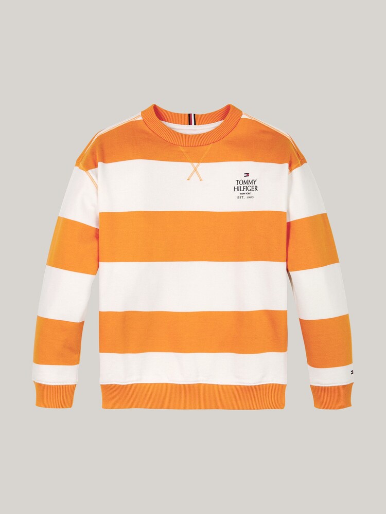 Tommy Hilfiger Orange Sweat-shirt Rayure Col rond - Image 5 of 5