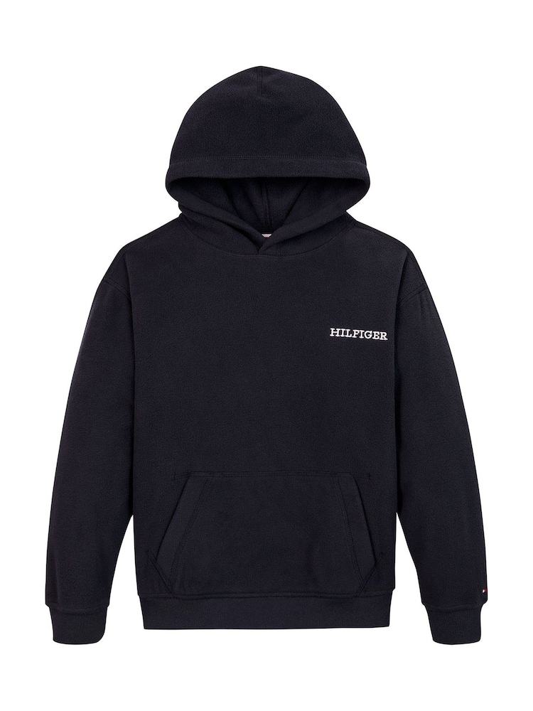 Tommy Hilfiger Blue Tommy Hilfiger Unisex Polar Fleece Hoodie - Image 5 of 5
