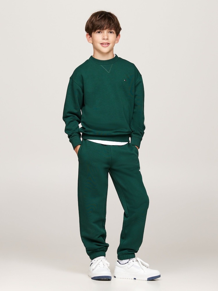 Tommy Hilfiger Unisex Green Timeless Sweatpants - Image 2 of 5 Tommy Hilfiger Unisex Green Timeless Sweatpants - Image 2 of 5