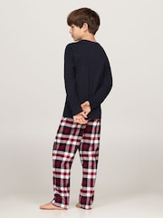 Ensemble pyjama Tommy Hilfiger Bleu Manches Longues Imprimé Flanelle - Image 2 of 4