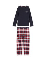 Ensemble pyjama Tommy Hilfiger Bleu Manches Longues Imprimé Flanelle - Image 4 of 4
