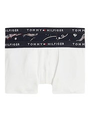 Tommy Hilfiger Signature Essential Print White Trunks 2 Pack - Image 1 of 2