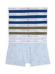 Tommy Hilfiger Blue Signature Essential Print Trunks 2 Pack - Image 1 of 2