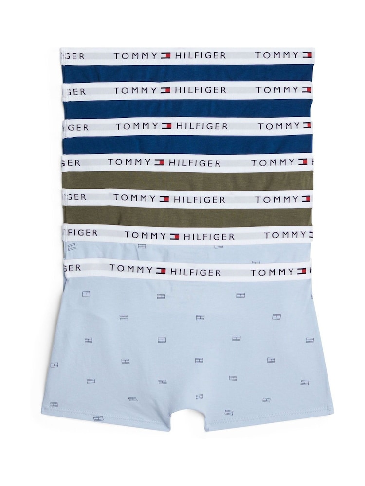 Tommy Hilfiger Blue Signature Essential Print Trunks 2 Pack - Image 2 of 2