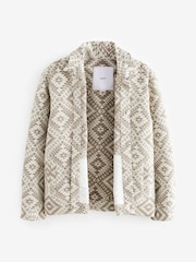 Neutral Print Tapestry Shacket - Image 7 of 9
