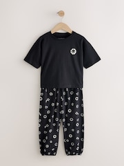 Black/Ecru Joggers Pyjamas 2 Pack (3-16yrs) - Image 8 of 11