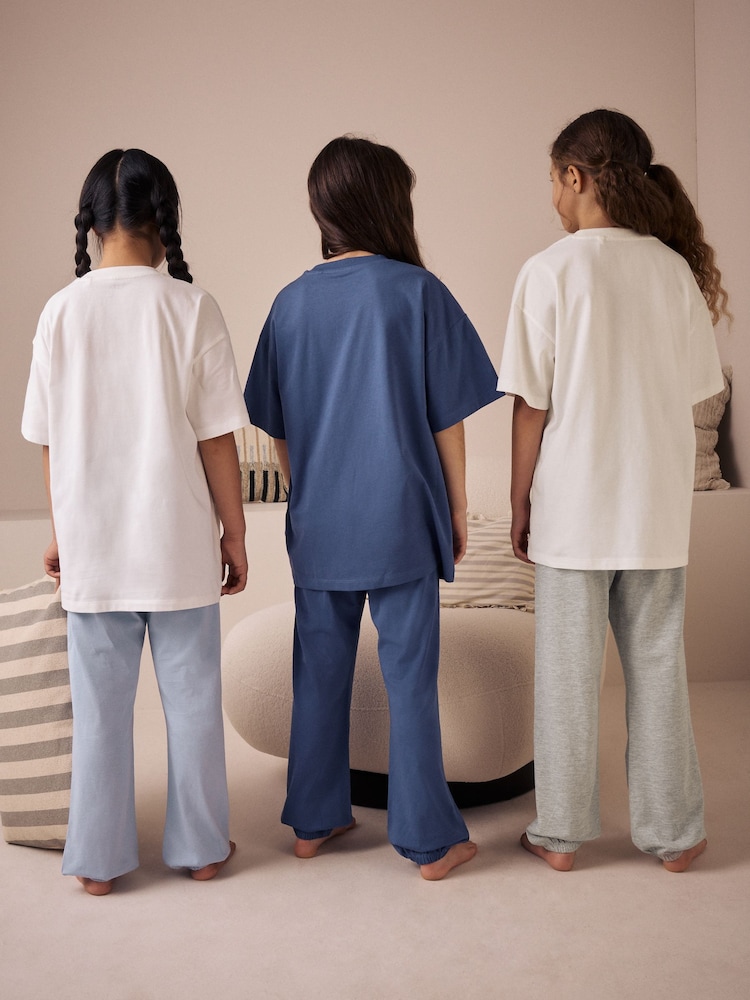Bleu/Marine - Pyjama Jogger 3 Pack (3-16ans) - Image 3 of 15