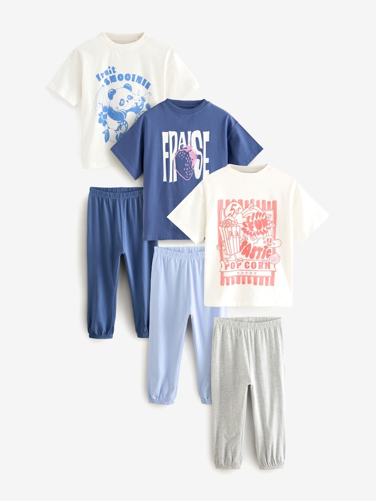 Bleu/Marine - Pyjama Jogger 3 Pack (3-16ans) - Image 9 of 15