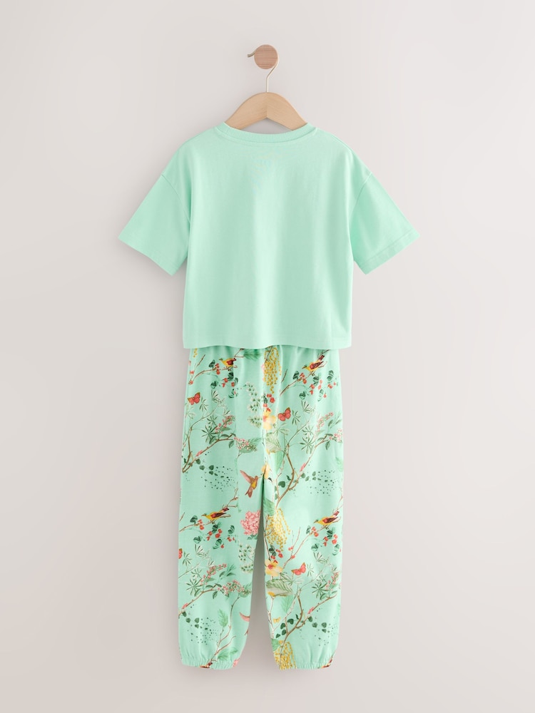 Pink/Blue Jogger Pyjamas 3 Pack (3-16yrs) - Image 5 of 10
