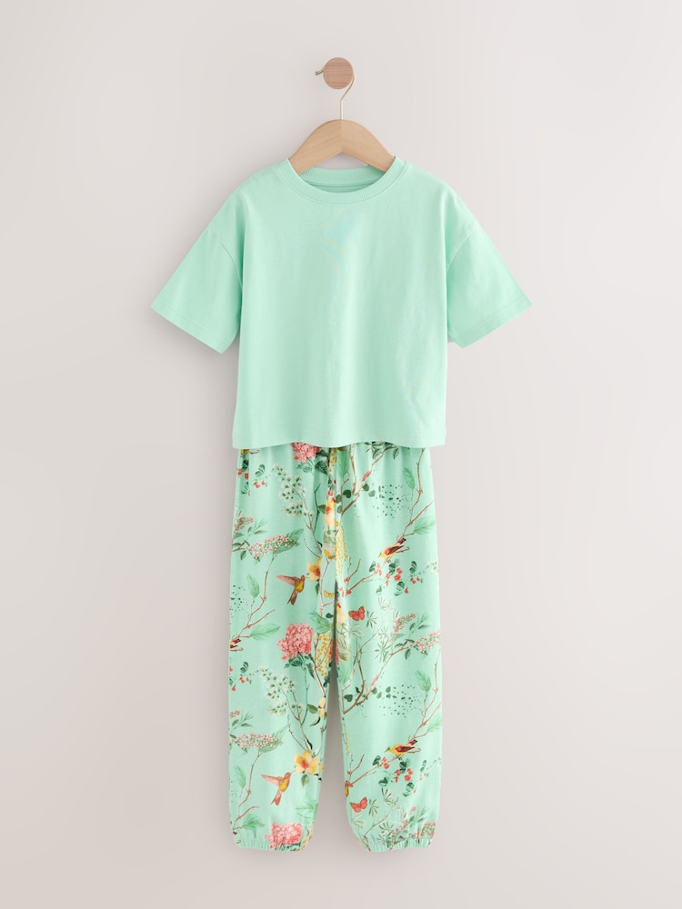 Pink/Blue Jogger Pyjamas 3 Pack (3-16yrs) - Image 6 of 10