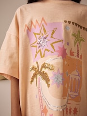 Purple/Orange Jogger Eid Pyjamas 1 Pack (3-16yrs) - Image 3 of 3