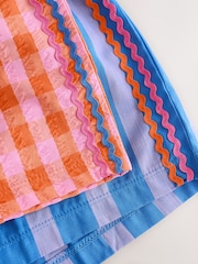 Bleu/Orange - Lot 2 pyjamas courts à bas tissé (3-16ans) - Image 9 of 9