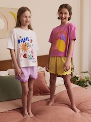 Rosa/azul - Pack de 2 pijamas cortos (3-16 años) - Imagen 1 de 9