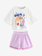 Rosa/azul - Pack de 2 pijamas cortos (3-16 años) - Imagen 7 de 9