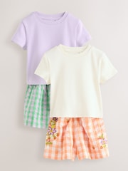 Green/Orange Short Pyjamas 2 Pack (3-16yrs) - Image 1 of 6