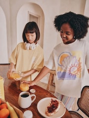 Yellow 100% Cotton Woven Bottom Pyjamas 2 Pack (3-16yrs) - Image 3 of 6
