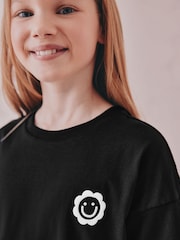 Black/Ecru Short Pyjamas 2 Pack (3-16yrs) - Image 4 of 11