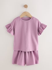 Purple/Orange Short Pyjamas 3 Pack (3-16yrs) - Image 4 of 7