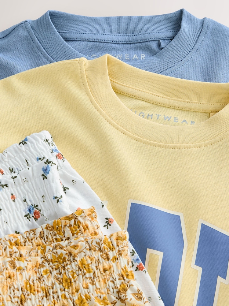 Blue/Yellow Short Pyjamas 2 Pack (3-16yrs) - Image 9 of 10