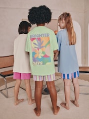 Blue/Green Pyjamas 3 Pack (3-16yrs) - Image 2 of 13