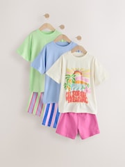 Blue/Green Pyjamas 3 Pack (3-16yrs) - Image 6 of 13