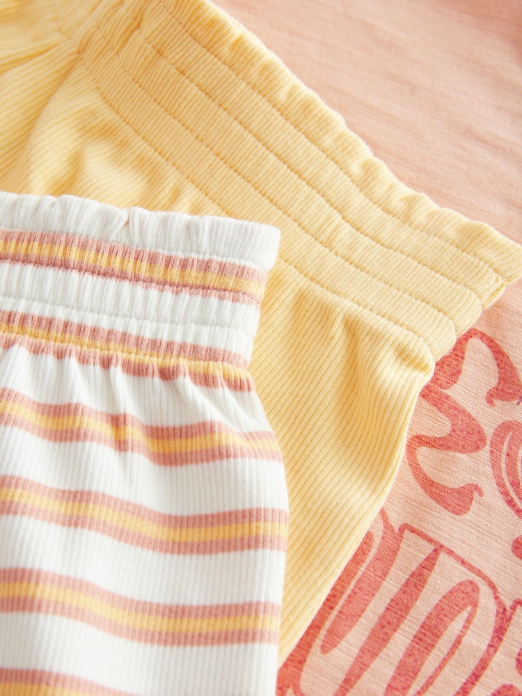 Yellow Short Pyjamas 2 Pack (3-16yrs) - Image 10 of 10