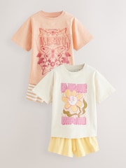 Yellow Short Pyjamas 2 Pack (3-16yrs) - Image 5 of 10