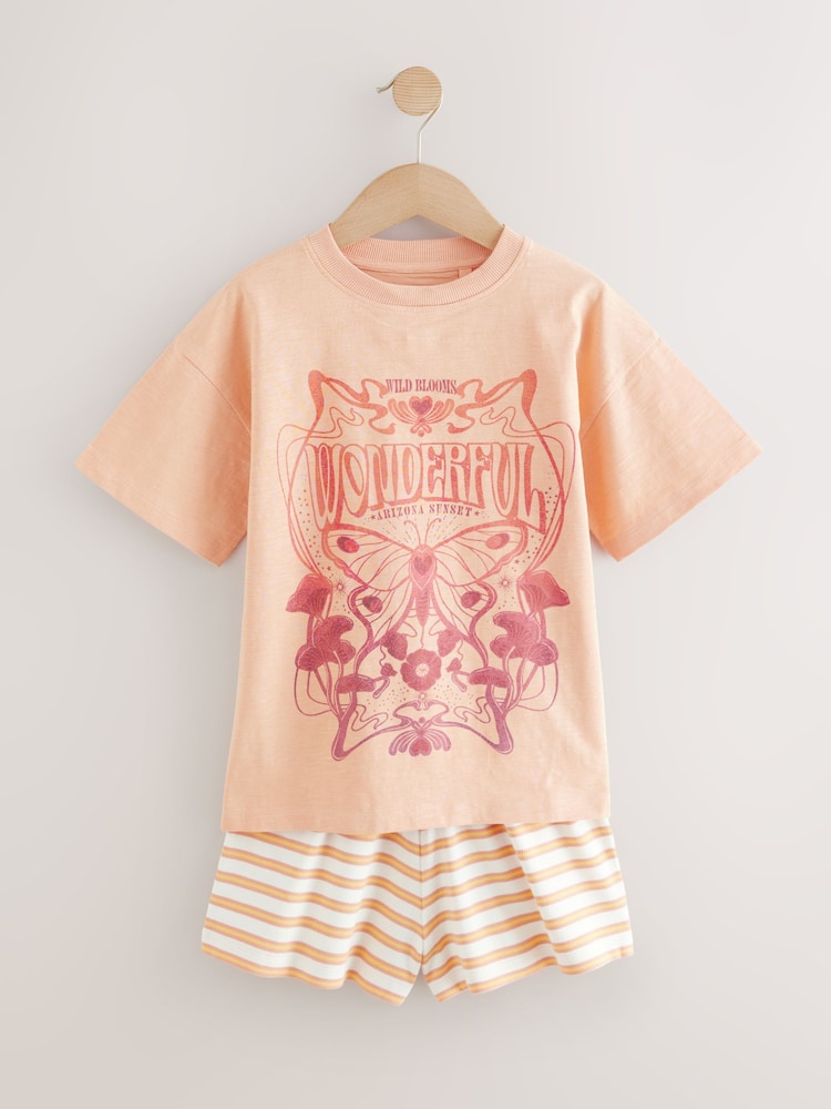 Yellow Short Pyjamas 2 Pack (3-16yrs) - Image 6 of 10