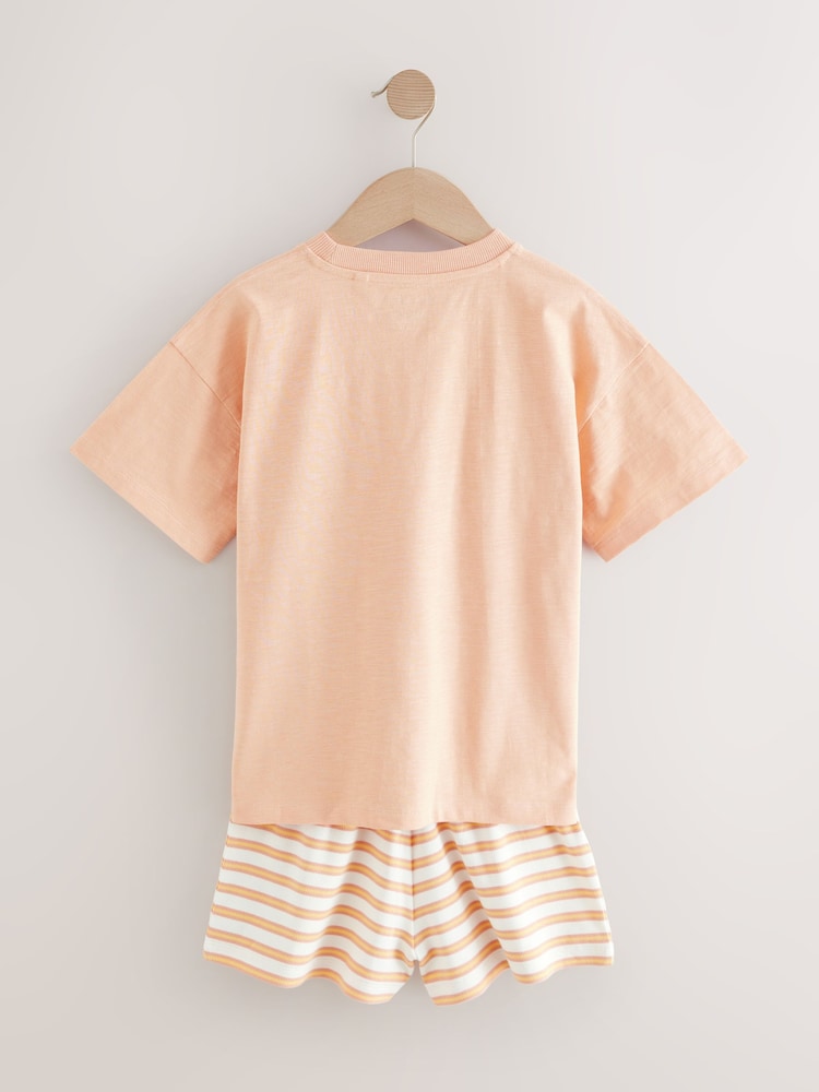 Yellow Short Pyjamas 2 Pack (3-16yrs) - Image 8 of 10