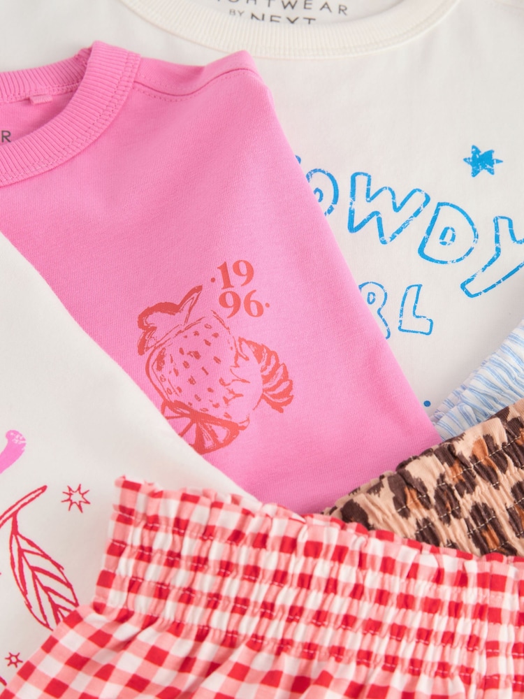 Blue/Pink Pyjamas 3 Pack (3-16yrs) - Image 13 of 13