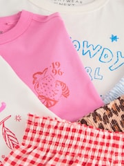 Blue/Pink Pyjamas 3 Pack (3-16yrs) - Image 8 of 13