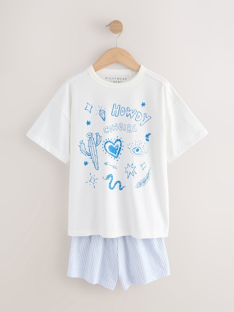 Blue/Pink Pyjamas 3 Pack (3-16yrs) - Image 8 of 13
