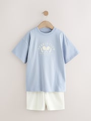 Blue/Ecru Pyjamas 3 Pack (3-16yrs) - Image 9 of 11