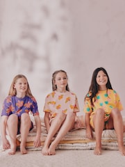 Yellow/Pink Pyjamas 3 Pack (3-16yrs) - Image 3 of 7