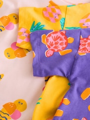 Yellow/Pink Pyjamas 3 Pack (3-16yrs) - Image 6 of 7