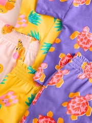 Yellow/Pink Pyjamas 3 Pack (3-16yrs) - Image 7 of 7