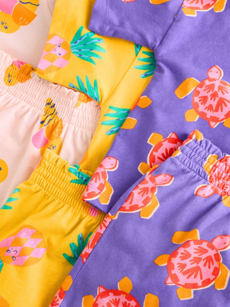 Yellow/Pink Pyjamas 3 Pack (3-16yrs) - Image 7 of 7