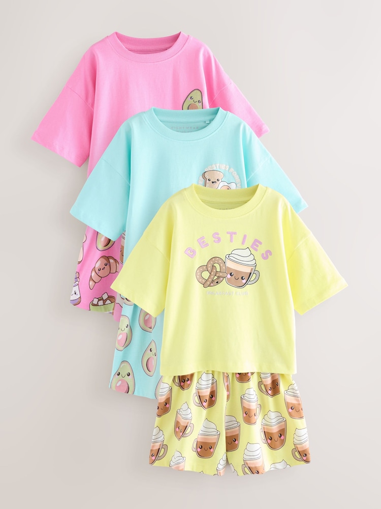 Rose/Bleu - Paquet de pyjamas 3 (3-16ans) - Image 6 of 12