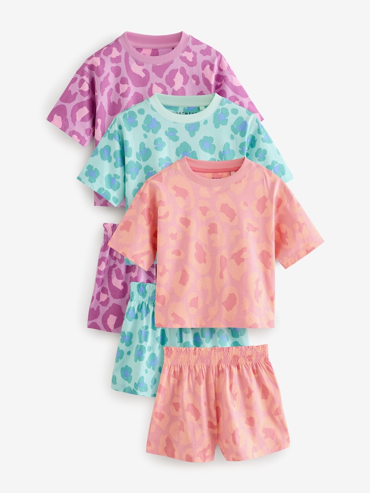 Purple/Orange Pyjamas 3 Pack (3-16yrs) - Image 1 of 7
