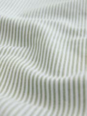 Green Stripe Long Sleeve Oxford 100% Cotton Shirt - Image 6 of 7