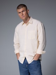 Yellow Stripe Long Sleeve Oxford 100% Cotton Shirt - Image 2 of 7