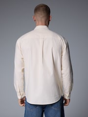 Yellow Stripe Long Sleeve Oxford 100% Cotton Shirt - Image 3 of 7