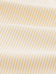 Yellow Stripe Long Sleeve Oxford 100% Cotton Shirt - Image 7 of 7